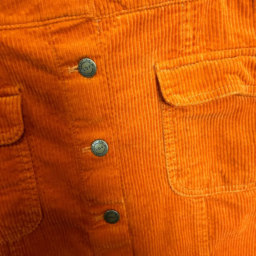 Loft burnt orange corduroy skirt size 10 - Image 3