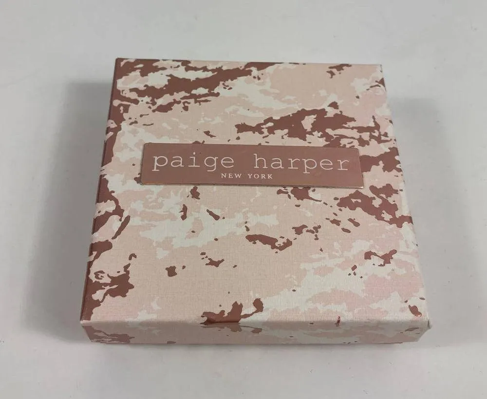 New, Paige Harper New York Silver Plated Earring Necklace Set - Image 2