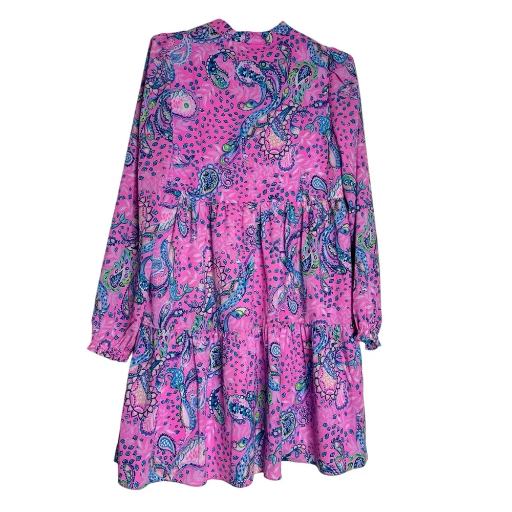 Lilly Pulitzer Winona Stretch Swing Dress Pink - Image 4