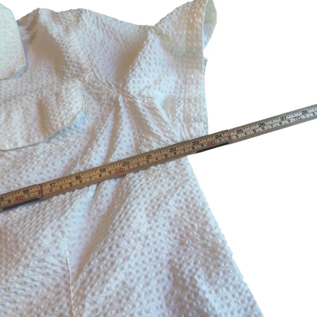 Eddie Bauer Ivory OffWhiteSeersucker Short Sleeve Button-Up Shirt Size XXL EUC - Image 10