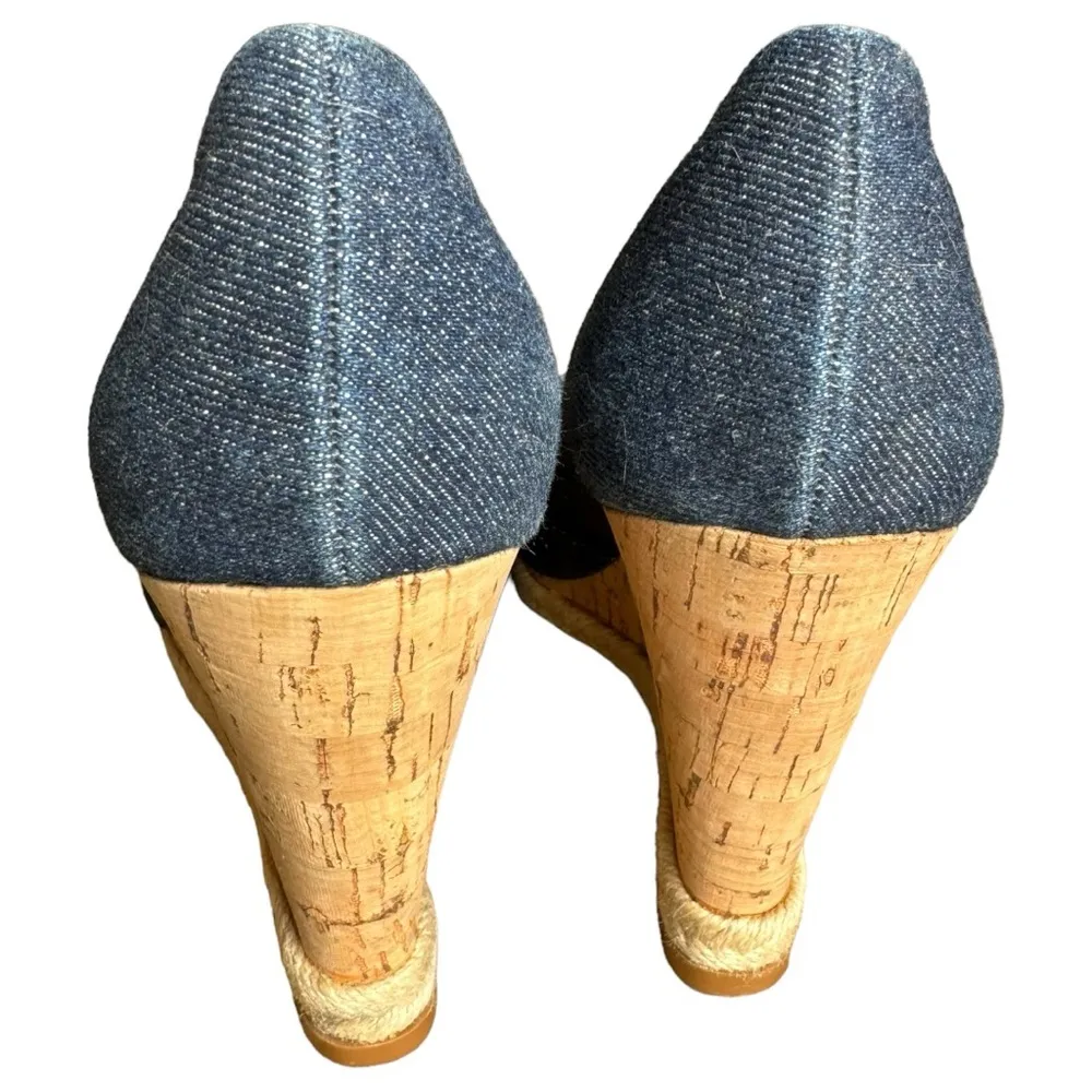 Arturo Chiang Ralin Espadrille Peep Toe Wedge Heel Sz. 7.5 M - Image 3