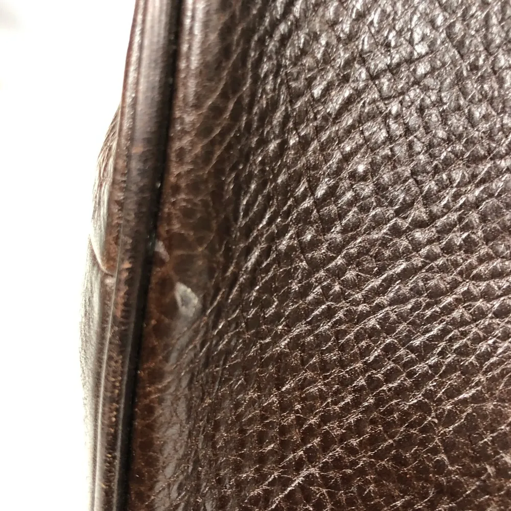 Vintage Coach purse satchel Suede w/Leather trim handbag - Image 16