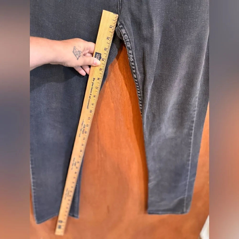 Badgley Mishka American Glamour Straight Black Denim‎ Jeans Size 14 - Image 6