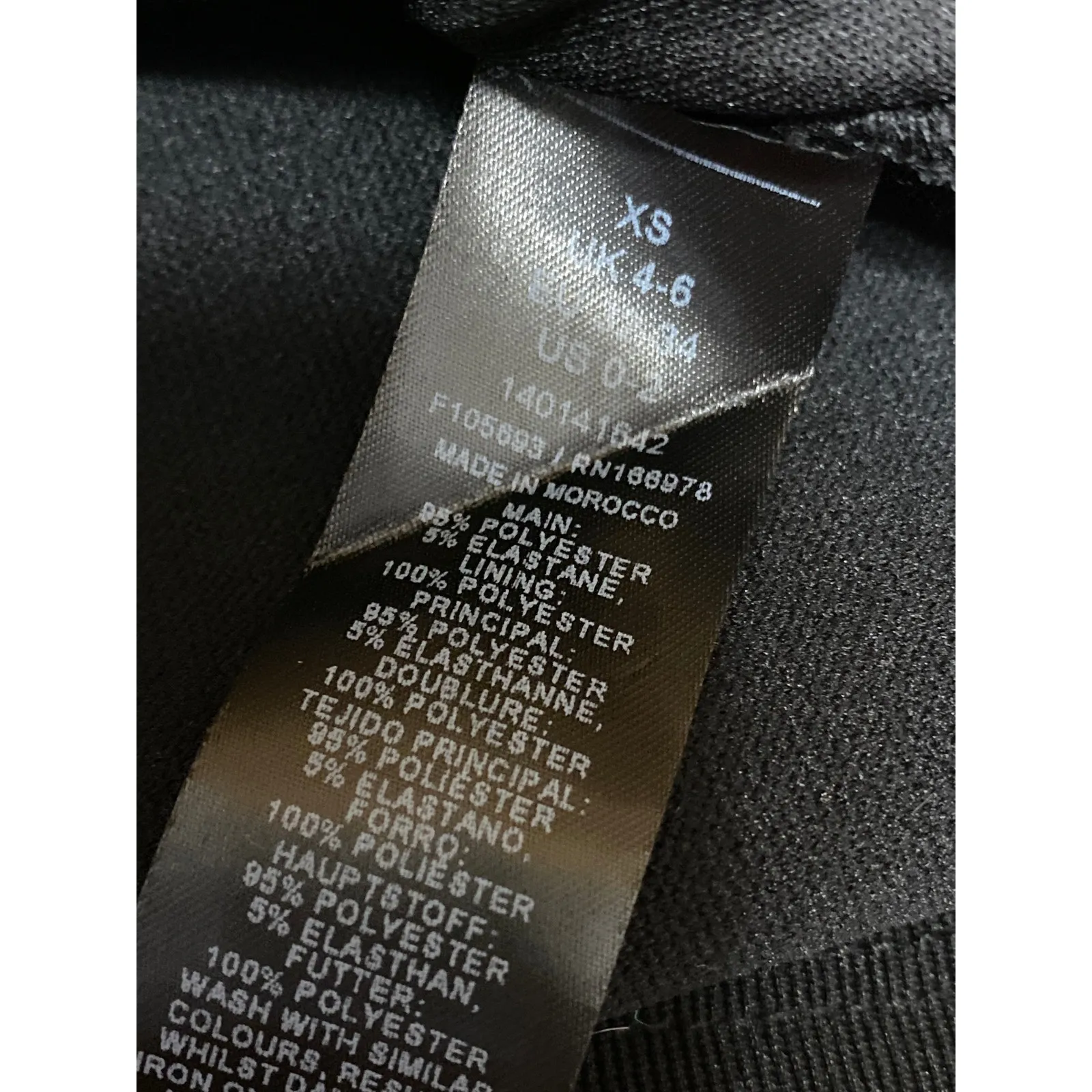 ASOS Design Women's Black Long Balloon Sleeve V Neck Hook Eye Blouse Top Size XS - Image 6