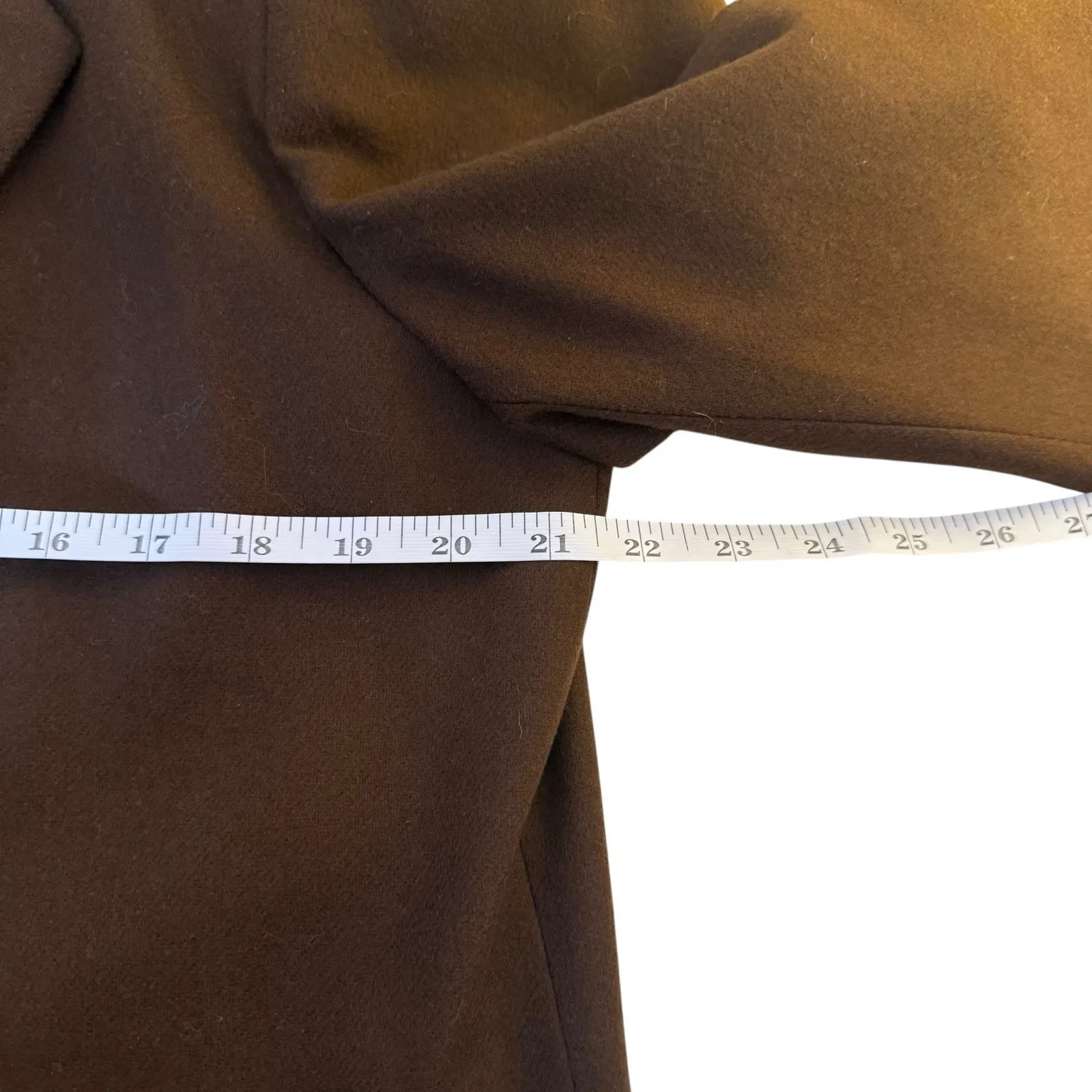 Vtg 90s Sag Harbor Pure New Wool Chocolate Brown Blazer Womens Sz 14 Academia - Image 8