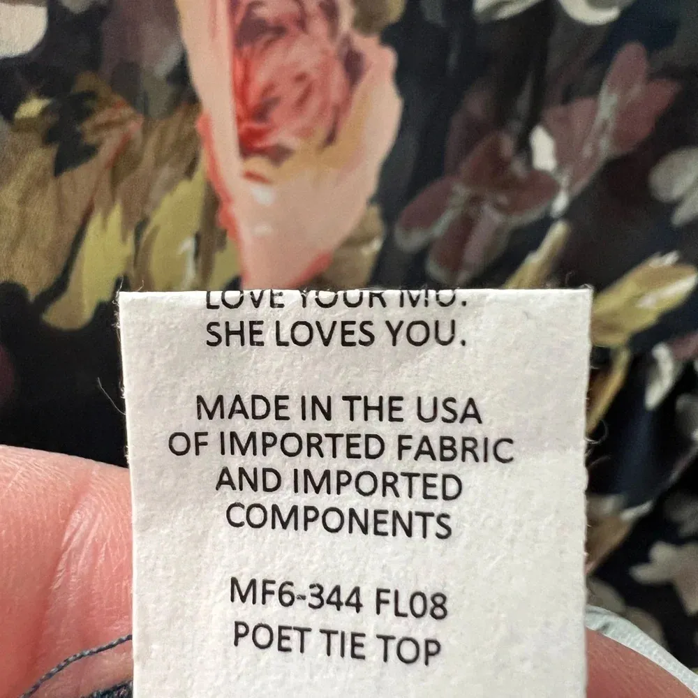 Show Me Your Mumu Sheer Floral Baby Doll Blouse Flutter Sleeves Size Medium - Image 4