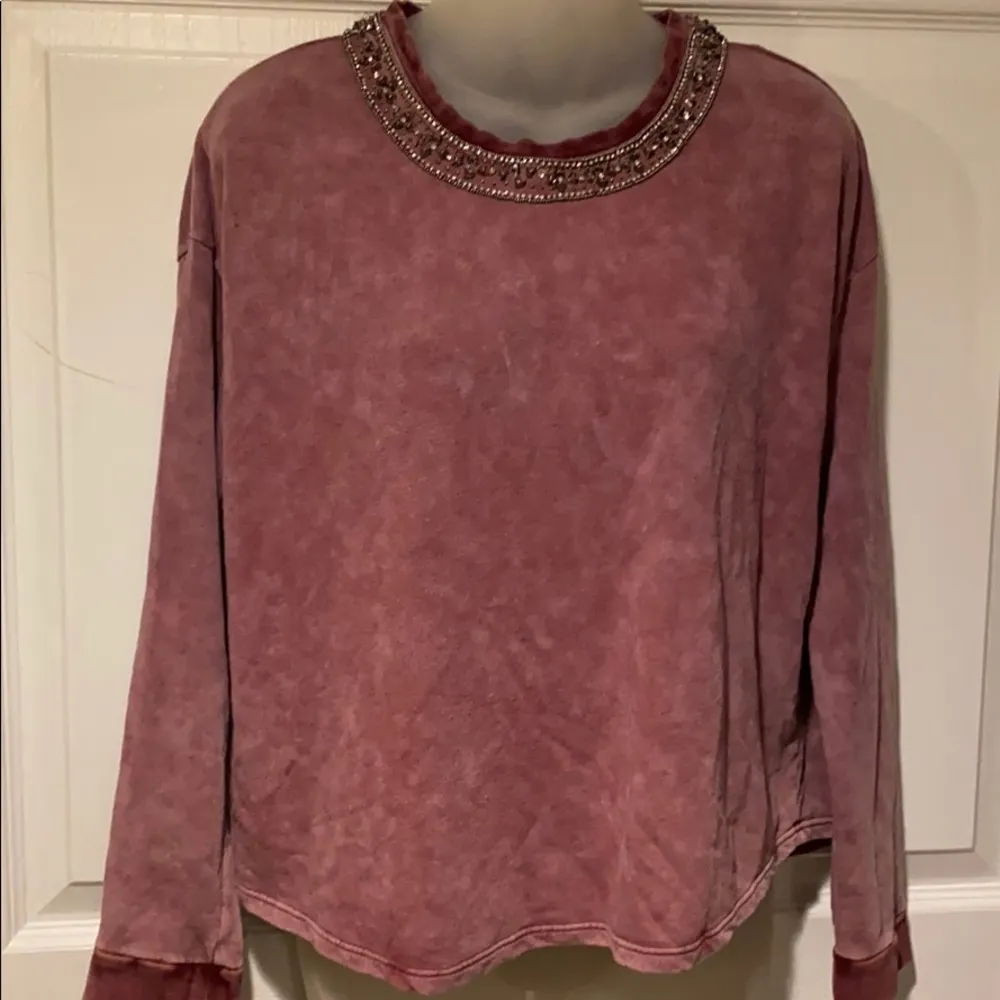 The Kooples Sport Jewel Collar Cropped Sweatshirt - Image 3