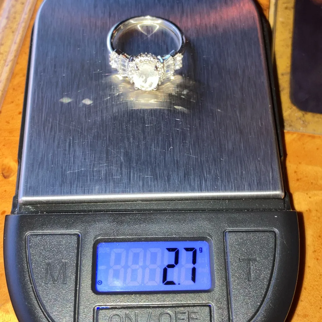 Natural Rainbow Moonstone Sterling Silver Ring Size 7 - Image 9