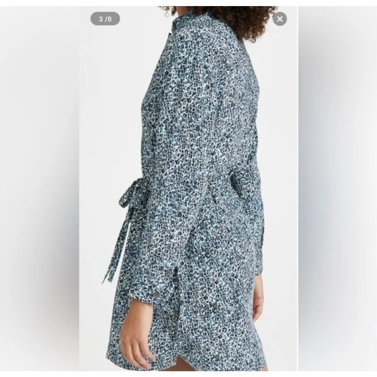 NWOT Equipment  Drawstring Waist Lizza Dress Size L - Image 4