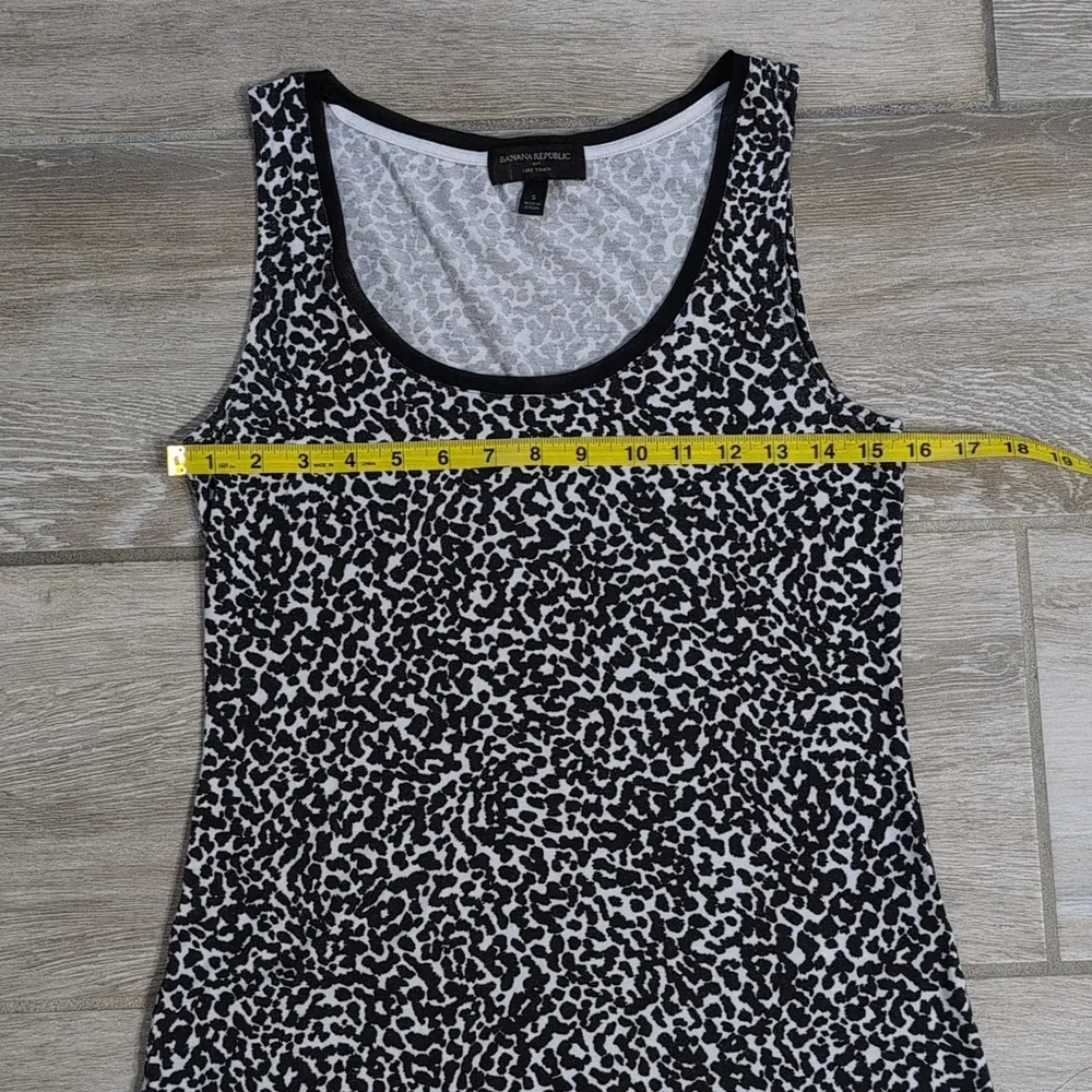 Banana Republic Animal Print Luxe Touch Sleeveless Top | Banana Republic Shell - Image 9