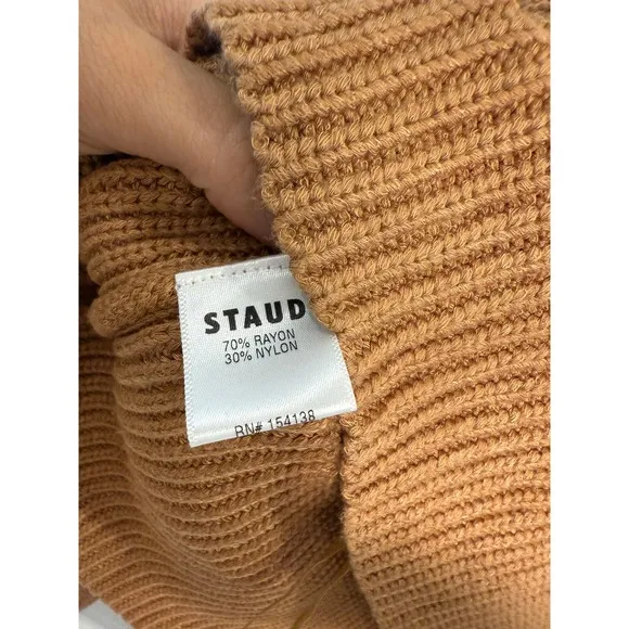 STAUD  Rye Sweater in‎ Knit - Brown (Size Small) - Image 5