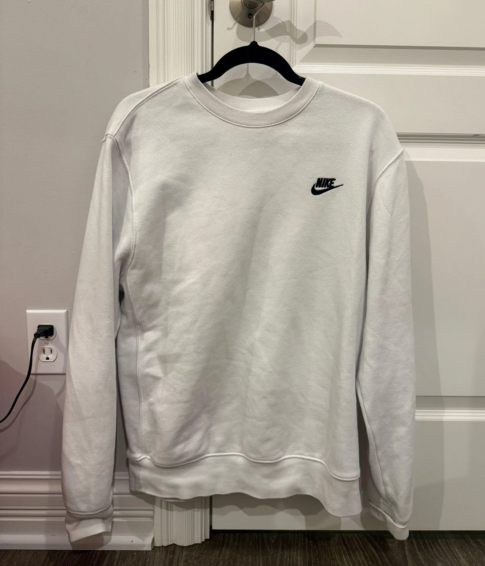 White Crew Neck Sweatshirt - Image 3