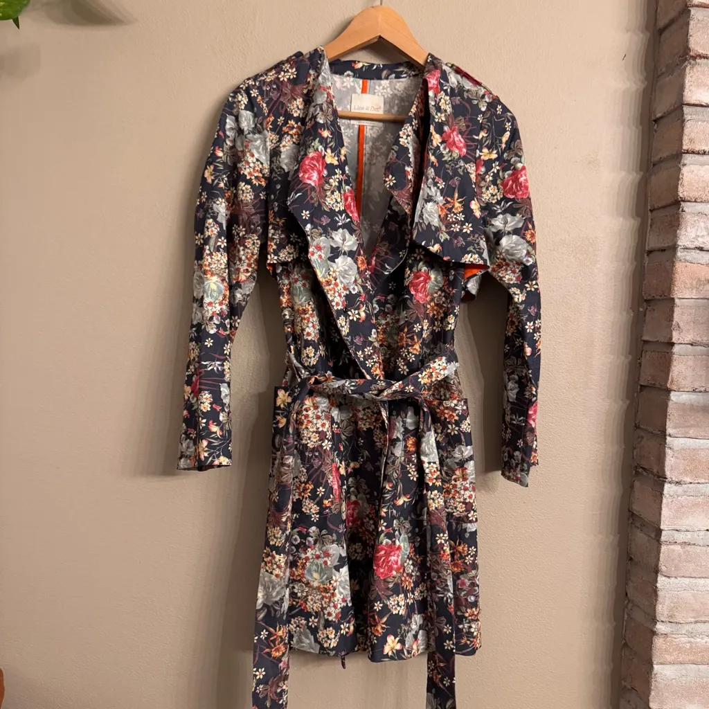 LINE & DOT‎ Floral Trenchcoat - Image 2