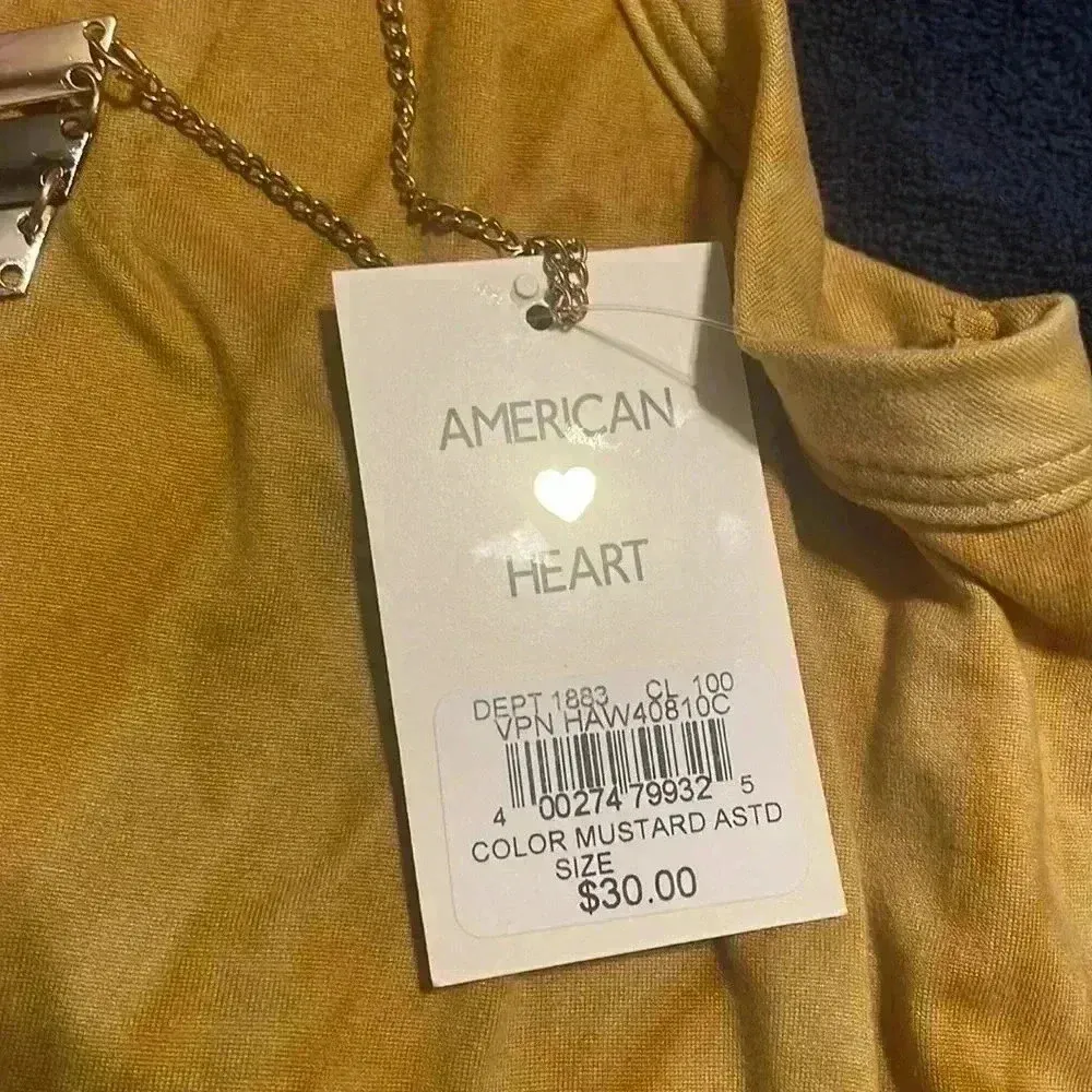 NWT American Heart Blouse Gold Size XXL - Image 3