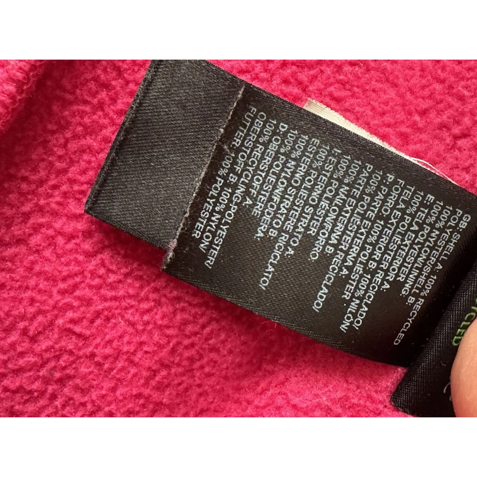 The North Face Women's Denali Polartec Full Zip Fleece Jacket, Red / Gray SIZE S - Image 8