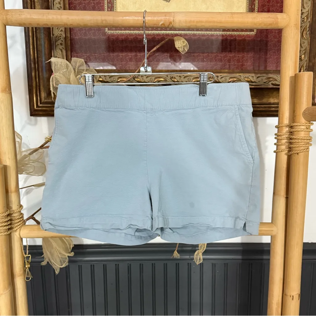 Free Fly Womens Stretch Canvas Cotton Blend Shorts in Bay Blue ~ Size Large 💚🍄 - Image 4