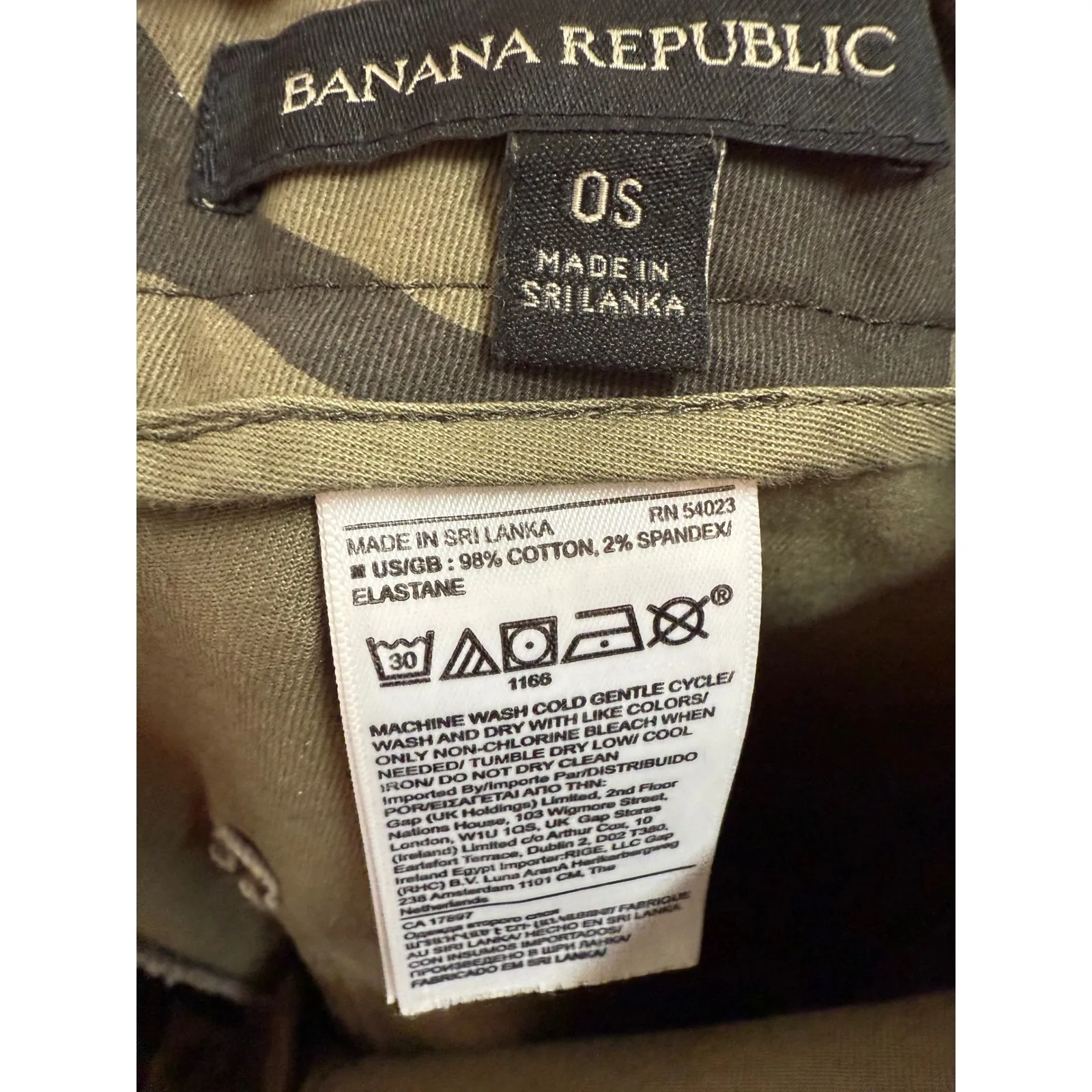 Banana Republic Camo Cargo Joggers Size 0 Short Military Style - Image 5