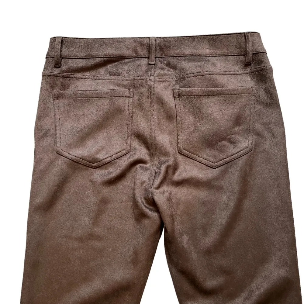 NWT, J. Jill Taylor Luxe Faux Suede Pants in Mocha - Image 8