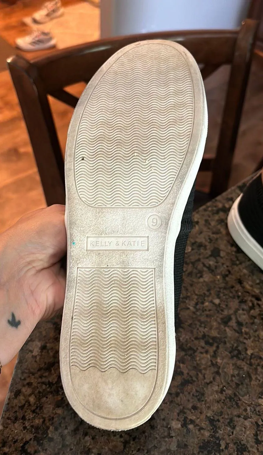 Black Slip On Shoes  - Image 2