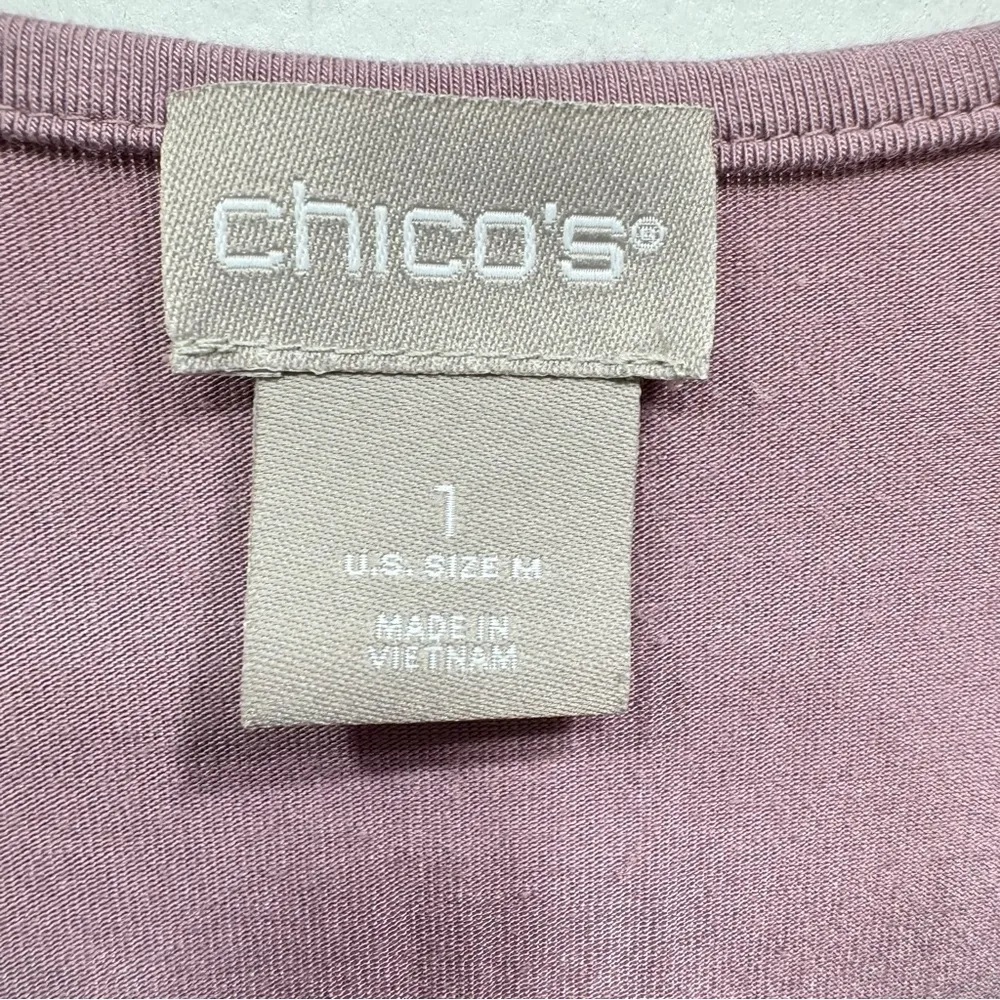 Chico’s Pale Lavender Tank Top Size 1/ Medium - Image 6