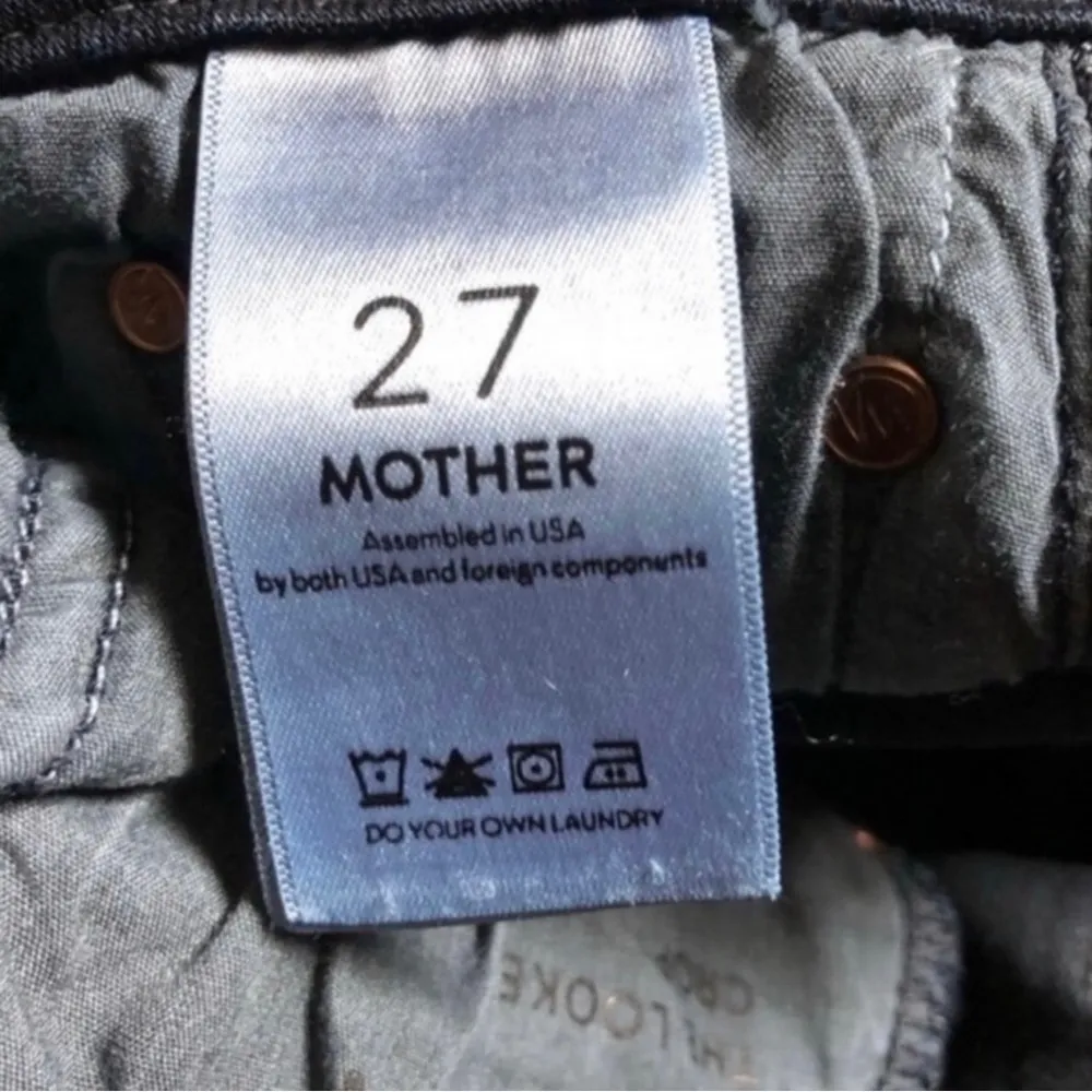 MOTHER The Looker Crop Jeans Coffee Tea or Me Size 27 - Image 5