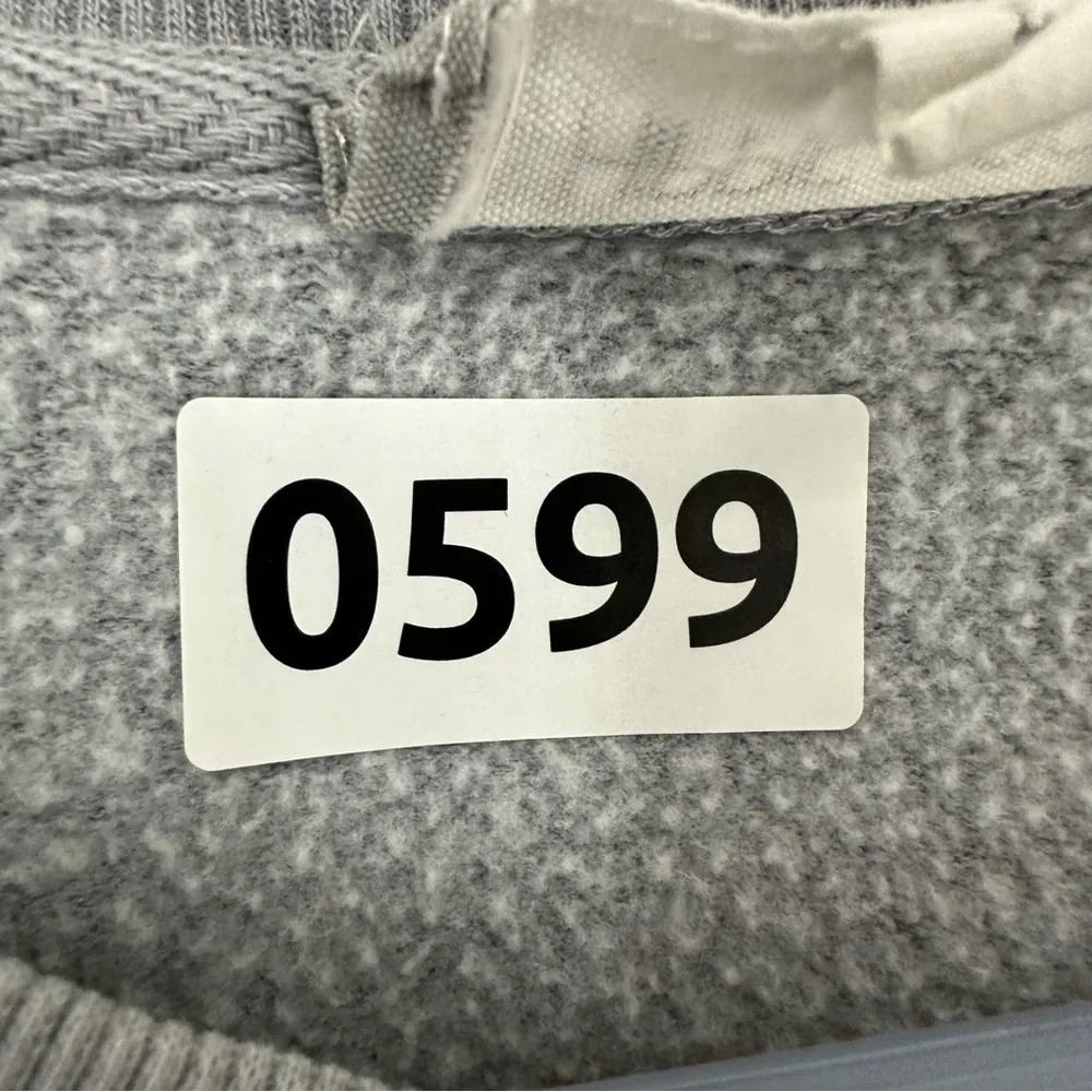 Hippie Rose Long Sleeve Pullover Crewneck Sweatshirt Large Gray - Image 9