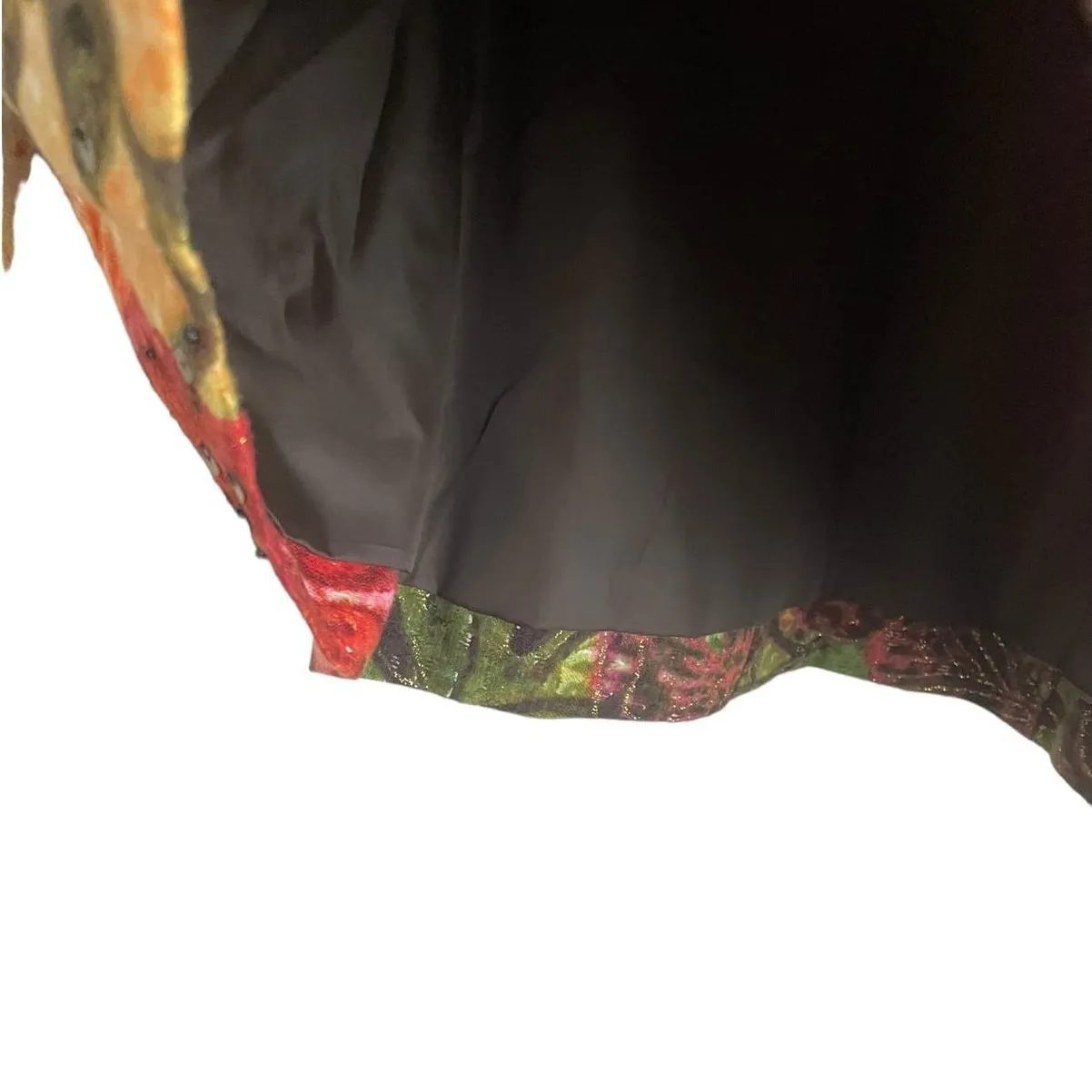 Chicos‎ Women Jacket M Colorful Tapestry Sequin Embellished Artwear Statement - Image 5