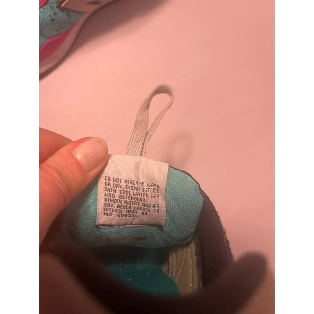 New Balance X UO 515 Airbrush Graffiti Running Sneaker Teal & Pink Women's sz. 8 - Image 8