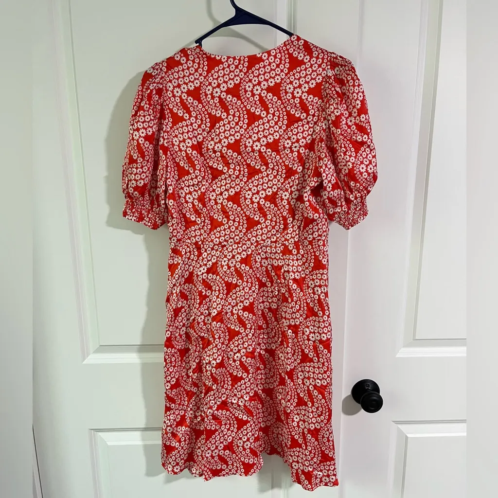 Boden NWT Red Satin Tea Dress - Image 6