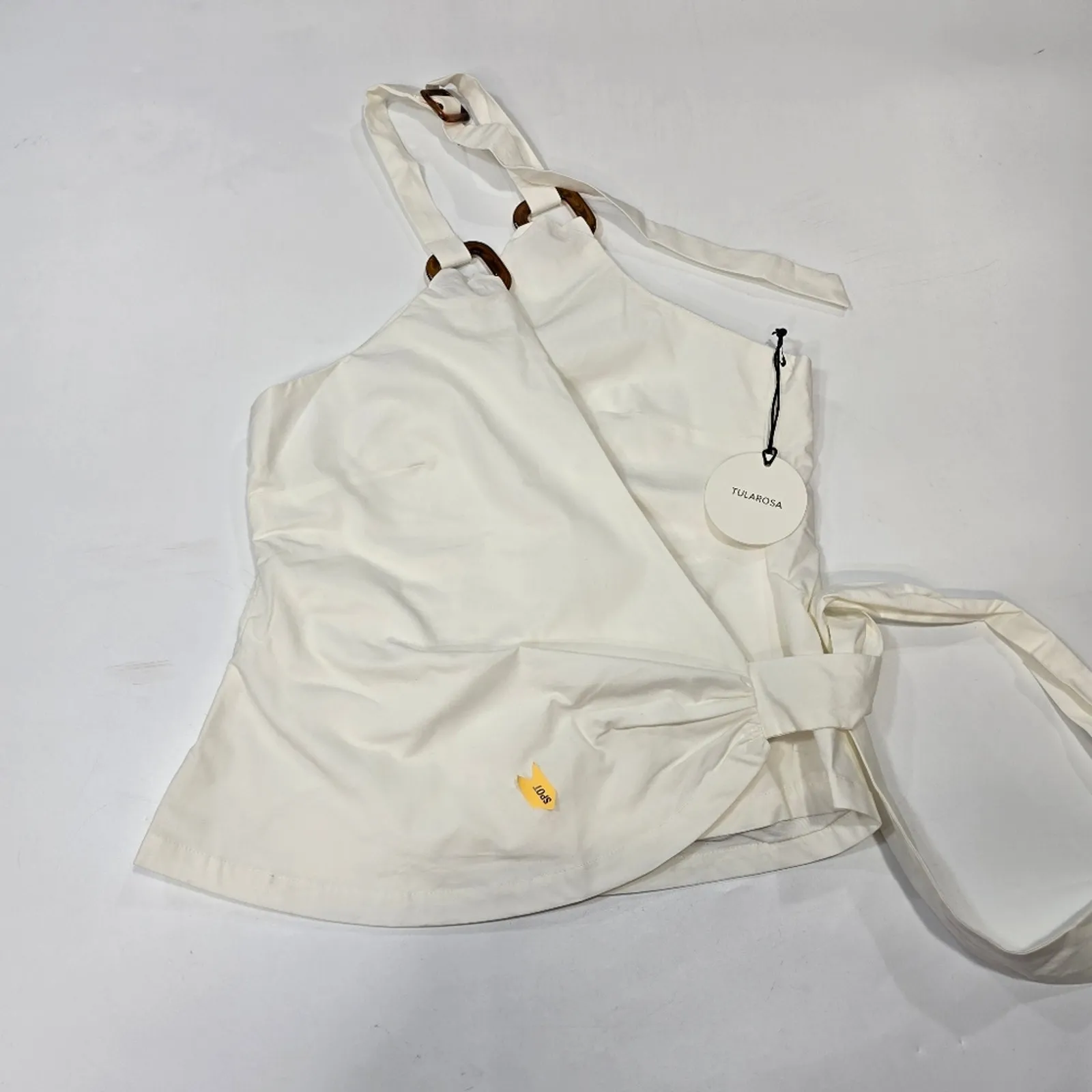 Tularosa  Blair Halter Top in White Medium - Image 3