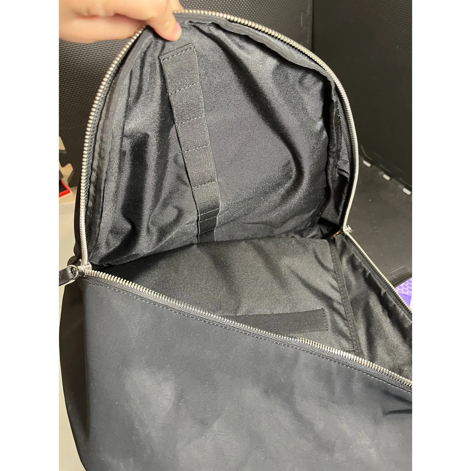 HAERFEST‎ MERCEDES BENZ LIMITED EDITION BACKPACK BLACK UNISEX FAUX LEATHER - Image 4