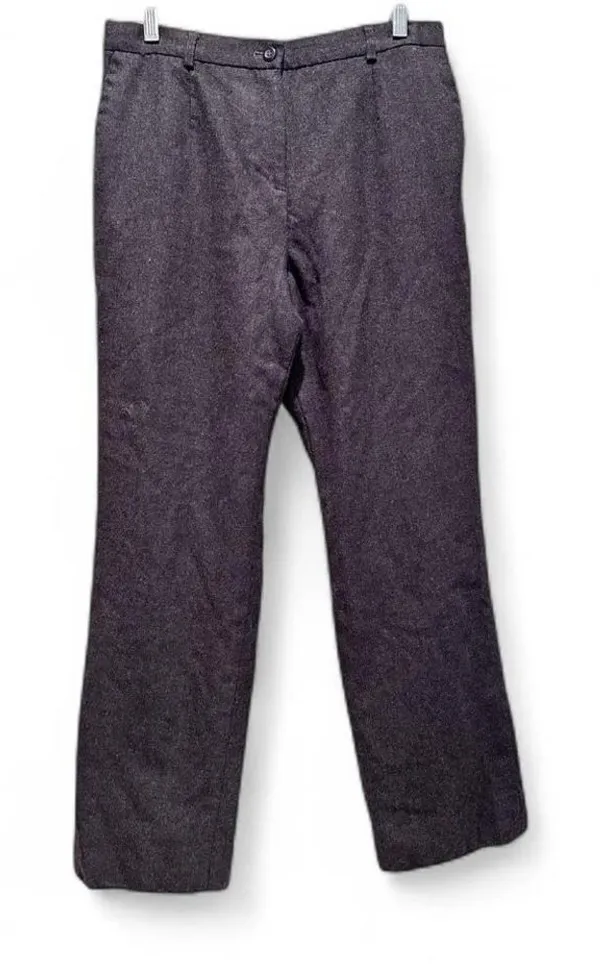 Pendleton Vintage 100% Wool Dark Gray Trouser Pants Size 10 Petite - Image 1