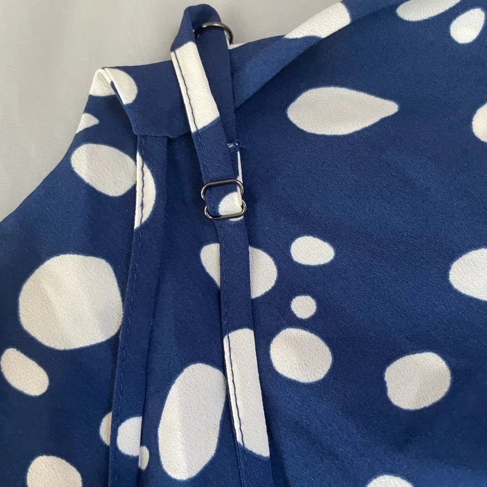 Bar III Extra Large Patterned‎ Navy Blue Jumpsuit NWT - Image 6