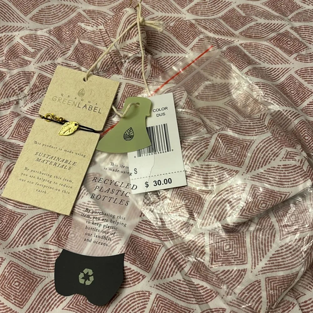 NEW! QUAGGA GREEN LABEL Packable Wide Leg Lounge Pants S (4 - Image 5