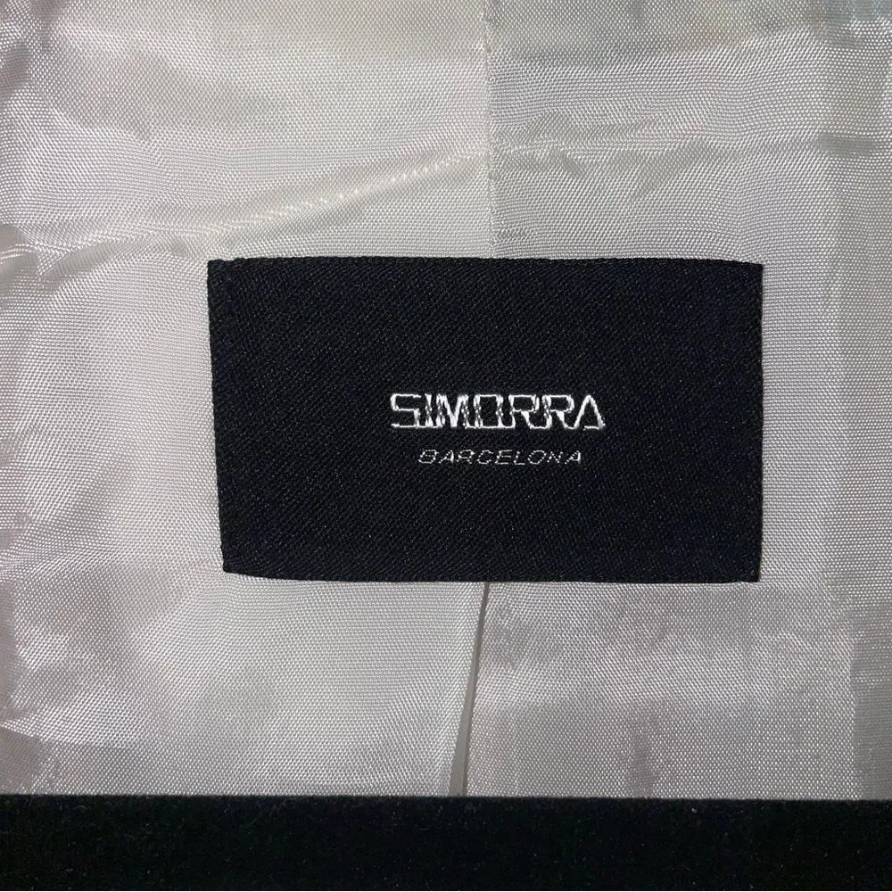 Simorra Barcelona Size 10 Jacket Stand Collar Zipper Blazer Art to Wear - Image 5