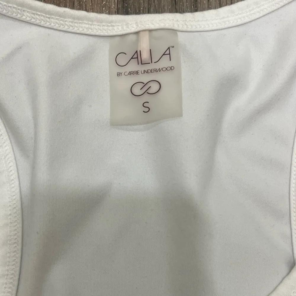 Calia Women’s Size Small. Ruched sides athletic tank. White - Image 2