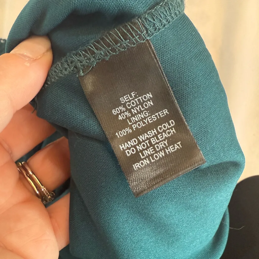 Lulus Remarkable Forest Green Sheer Lace Short Sleeve Mini Dress XS Blue - Image 9