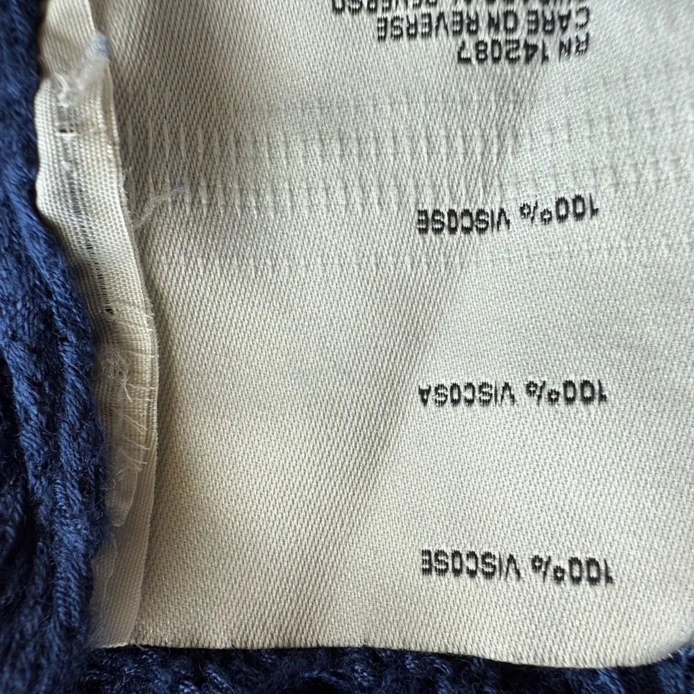 Simply Noelle Blue Crochet Swim Coverup with‎ V-Neck size small Cottagecore - Image 14