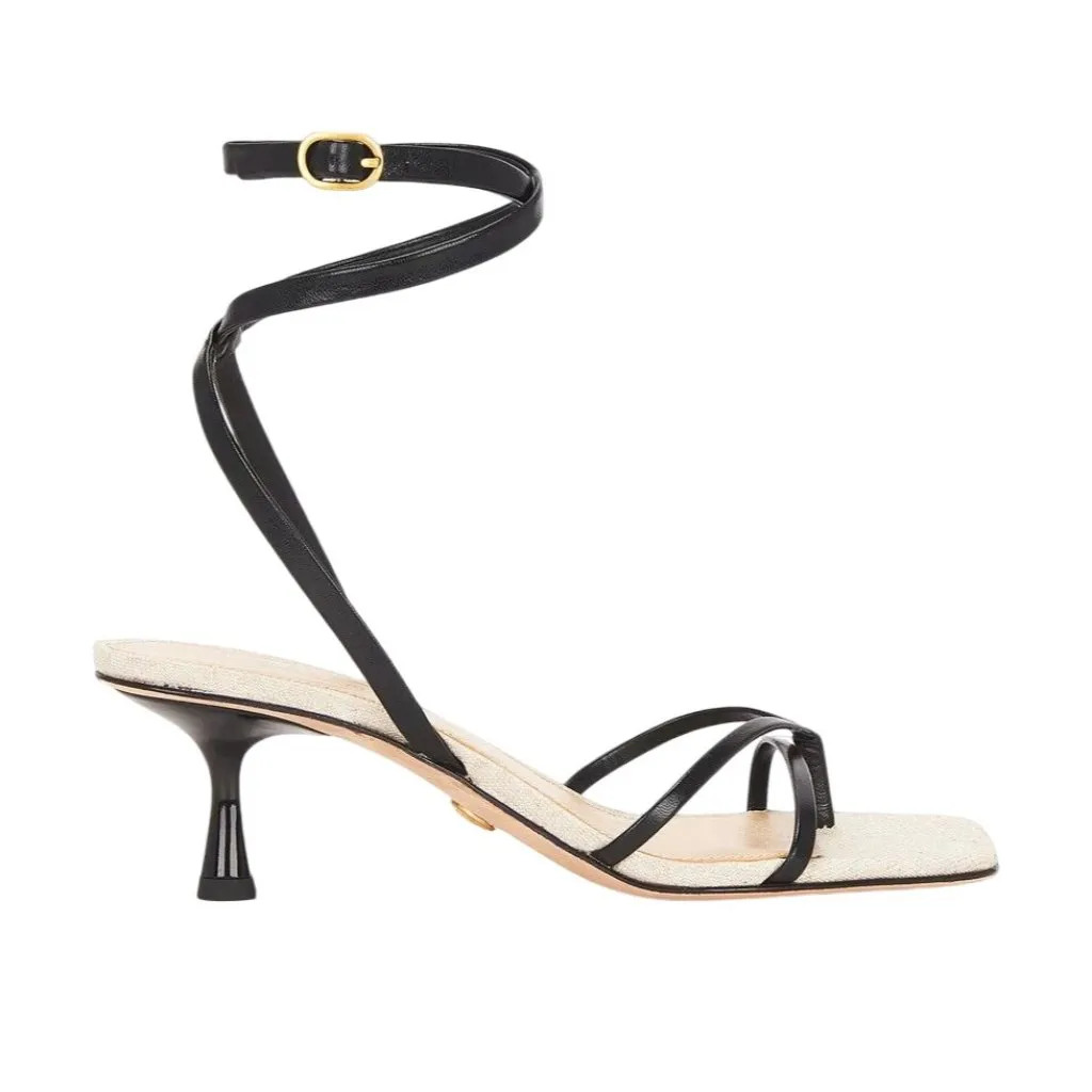 Veronica Beard Caterina Low Heels in Black 9 With Box Womens Sandals - Image 5