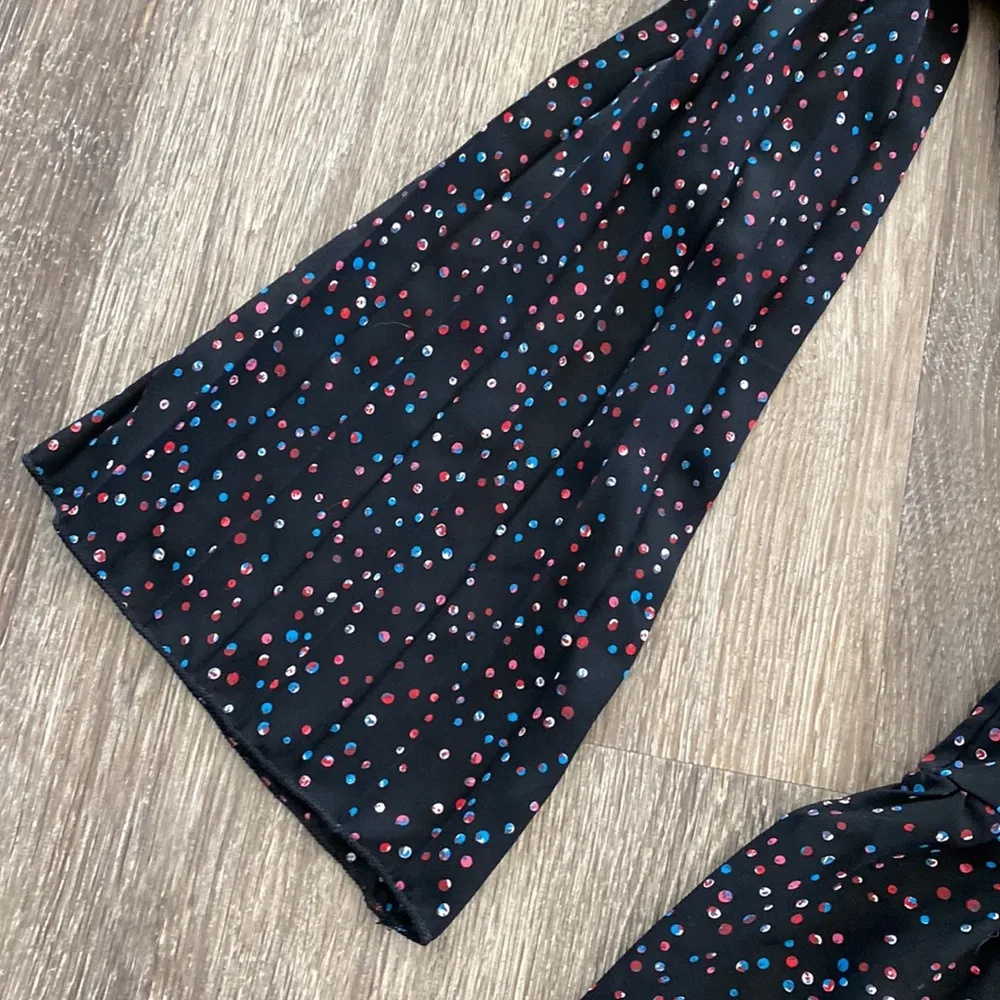 Audrey 3+1 Revolve polka dots romper retro dot long sleeve black Small - Image 9