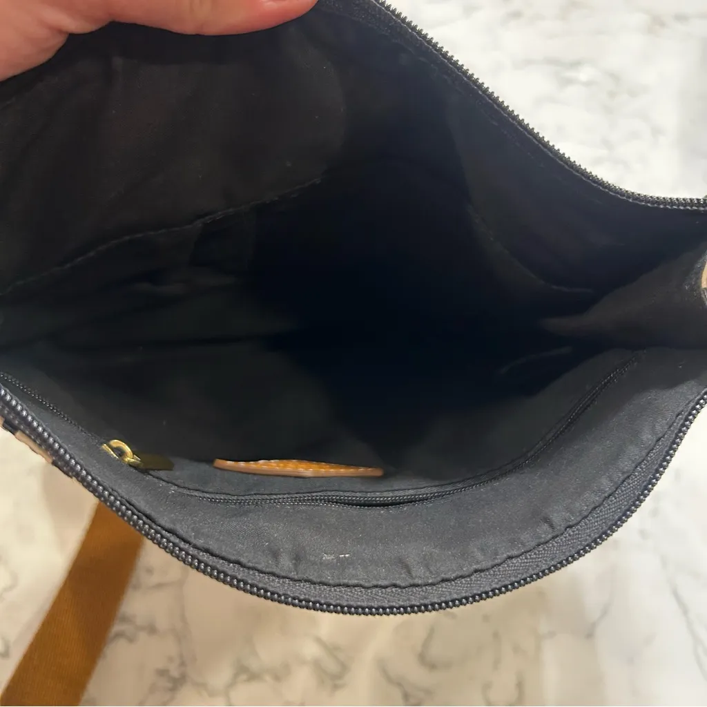 Fossil Key Per Polkadot Coated Canvas PVC Crossbody Bag Purse - Image 7