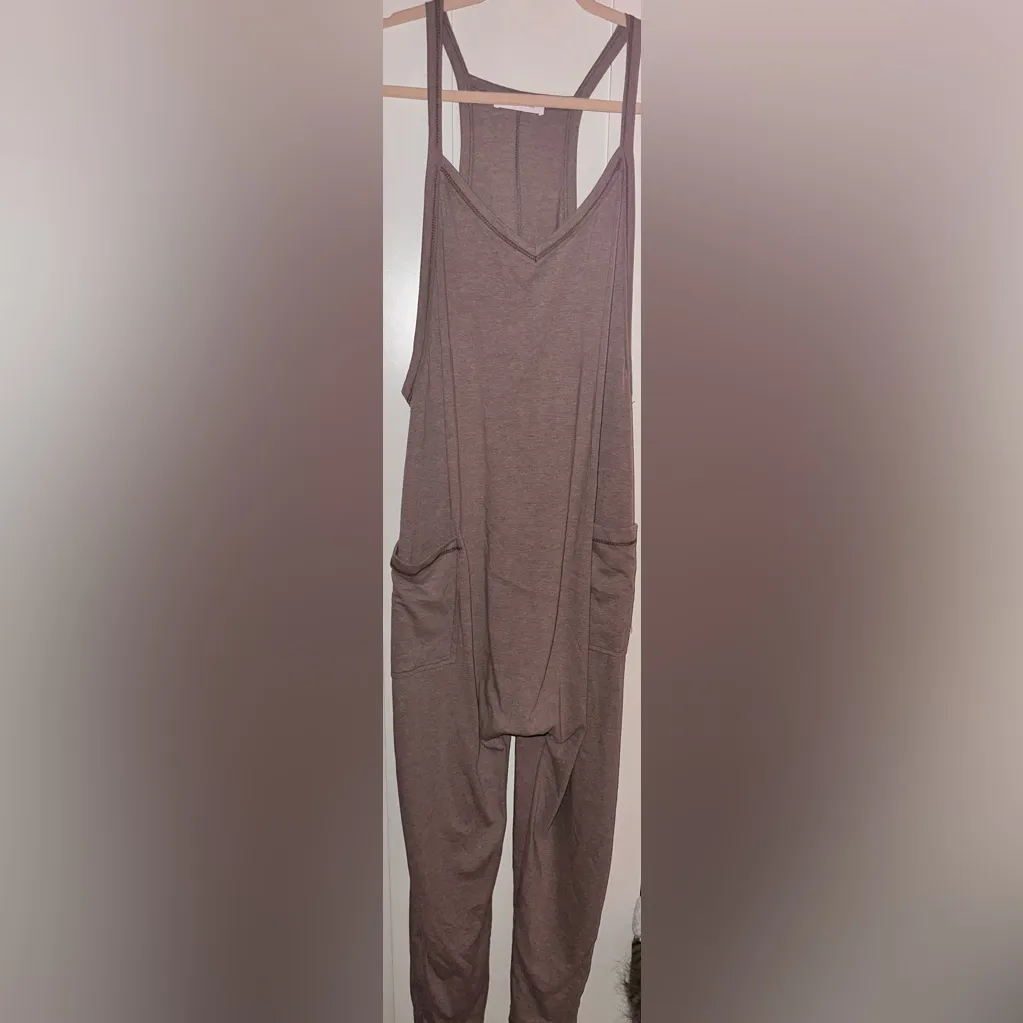 NEW Ces Femme Weekender Jumpsuit In Mocha Brown Size M - Image 8