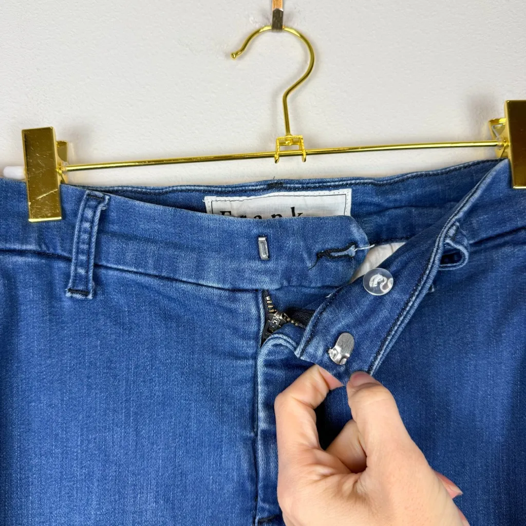 Frank & Eileen Wicklow Italian Performance Denim Jeans 1977 Blue Wash Size 6 - Image 10