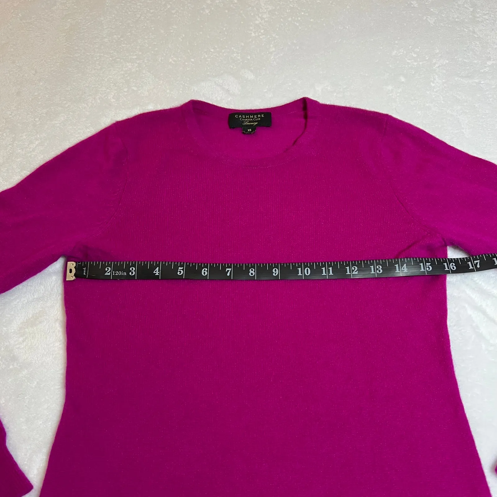 Charter Club 100% Cashmere Crewneck Sweater Size XS Colorful Cozy Maximalist - Image 6
