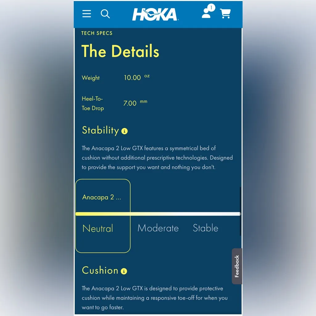 NWOT Hoka Anacapa 2 Low GTX hiking shoes sz 6Y/8W - Image 8