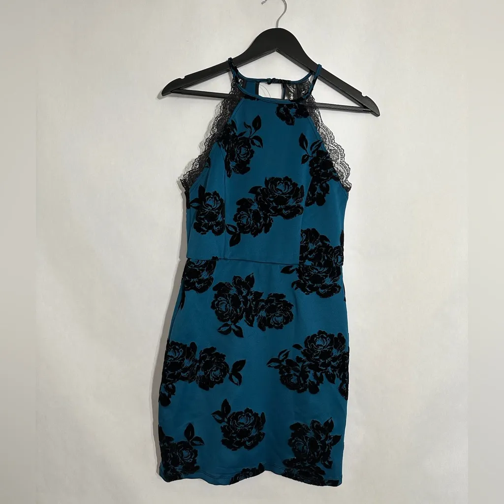 trixxi halter dress Trixxi Juniors' Halter-Neck Floral-Print Midi Dress