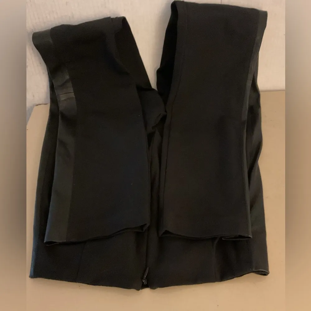 rag& bone Black Skinny leather cotton slim fitted jegging pants Size 0 26 /28 - Image 9