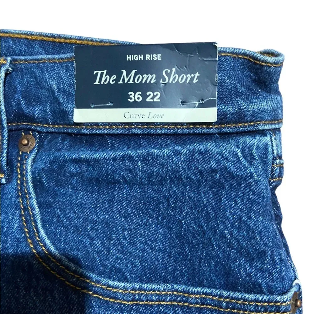 NWT Abercrombie & Fitch High Rise The Mom Short‎ Curve Love Size 22 / 36 - Image 5