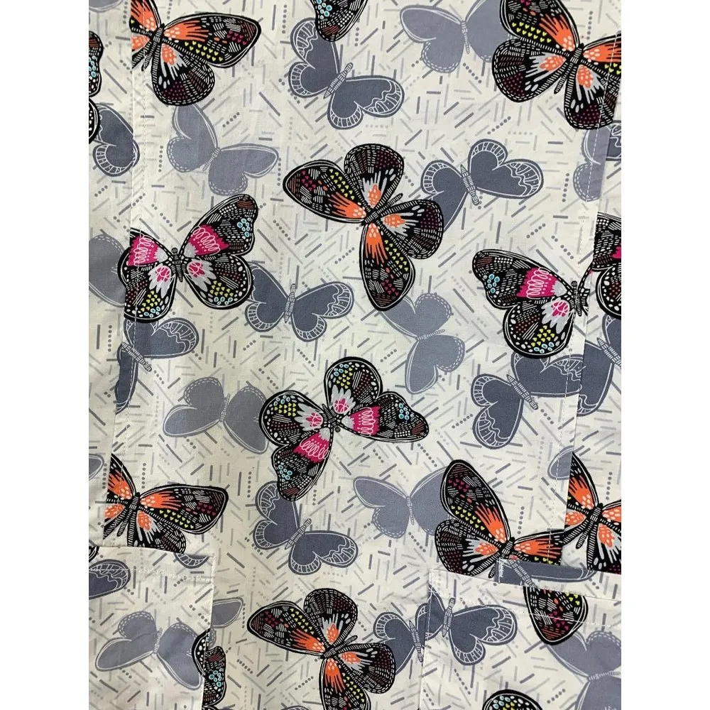 Scrubstar Women's Butterflies Scrub Top - Image 4