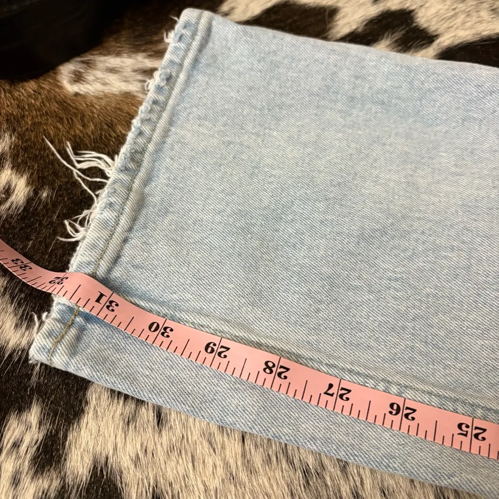 ABERCROMBIE & FITCH The‎ 90’s Straight Low Rise Jeans Light Wash Size 10/30 Long - Image 6